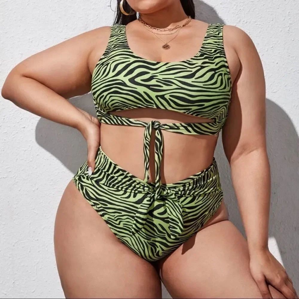 Zebra Print Bikini Set - Picture 3 of 4